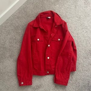 Red H&M Jean Jacket